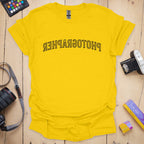 T-Shirt With Inverted Design For Double Takes