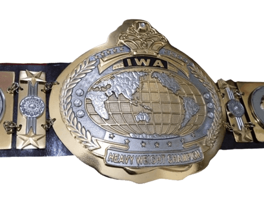 IWA World Junior Jr. Mid Heavyweight Wrestling Champion Belt