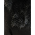 Sheepskin Shearling Coat in Black Toscana Arlington