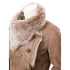 Shearling Coat: Brown Toscana Lubbock