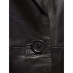 Leather Blazer in Black Sheep Nappa – Lufkin