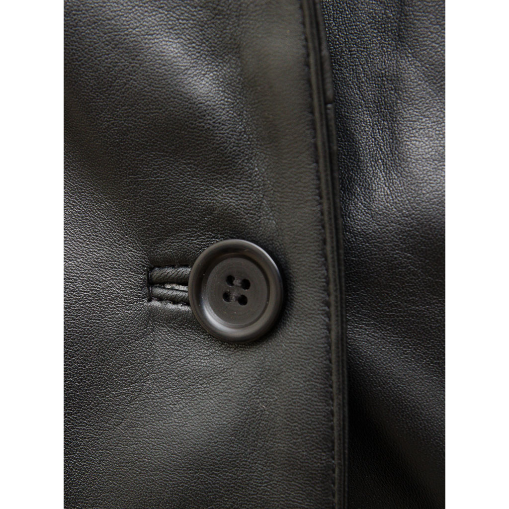 Leather Blazer in Black – Elgin Classic Fit