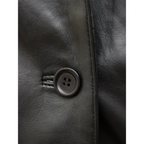 Leather Blazer in Black – Elgin Classic Fit