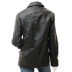 Leather Blazer in Black – Elgin Classic Fit