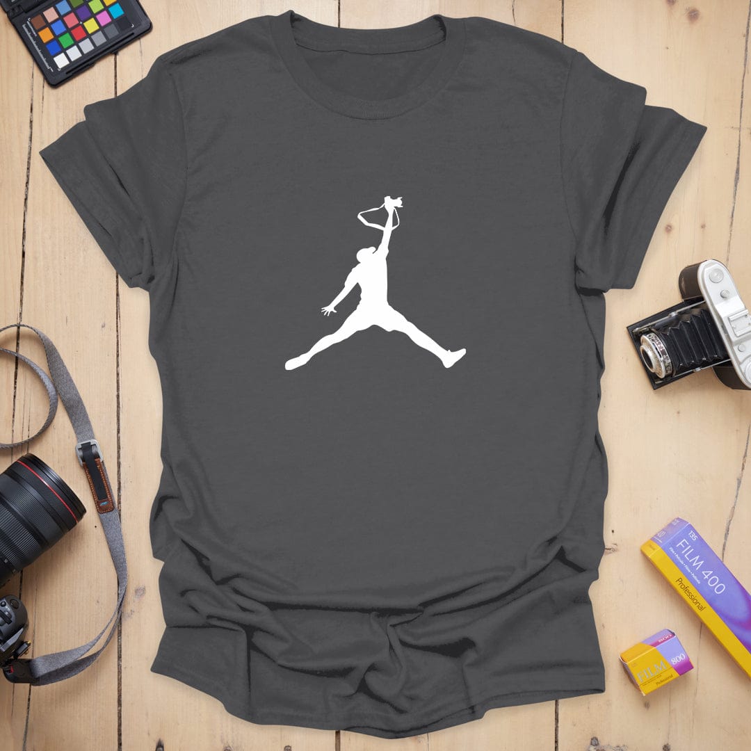 T-Shirt With Jump Man Cat Basketball Graphic