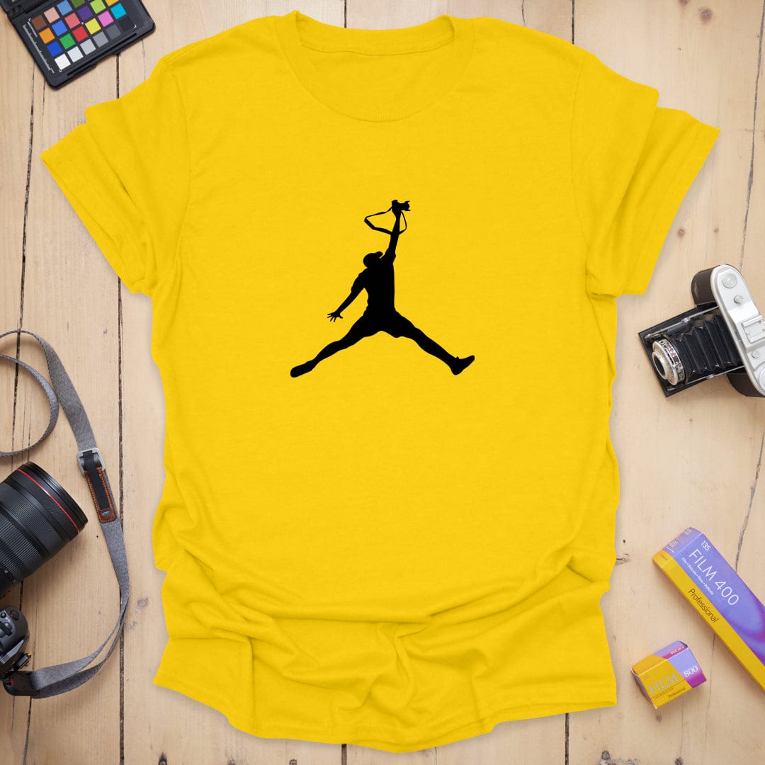 T-Shirt With Jump Man Cat Basketball Graphic