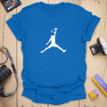 T-Shirt With Jump Man Cat Basketball Graphic
