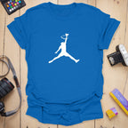 T-Shirt With Jump Man Cat Basketball Graphic