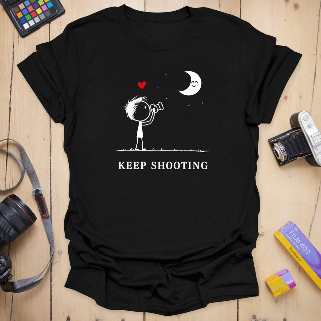 T-Shirt With Moonlight Photography Design