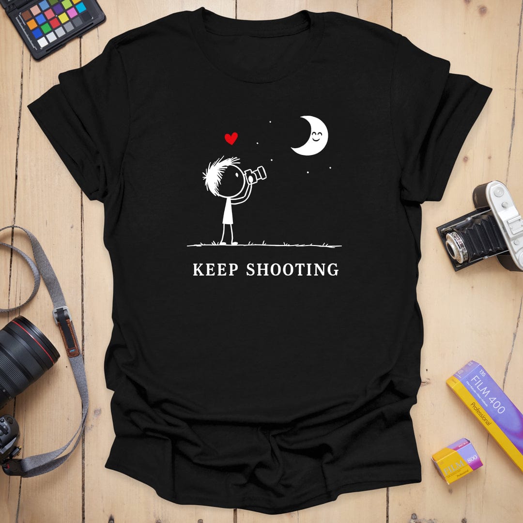 T-Shirt With Moonlight Photography Design