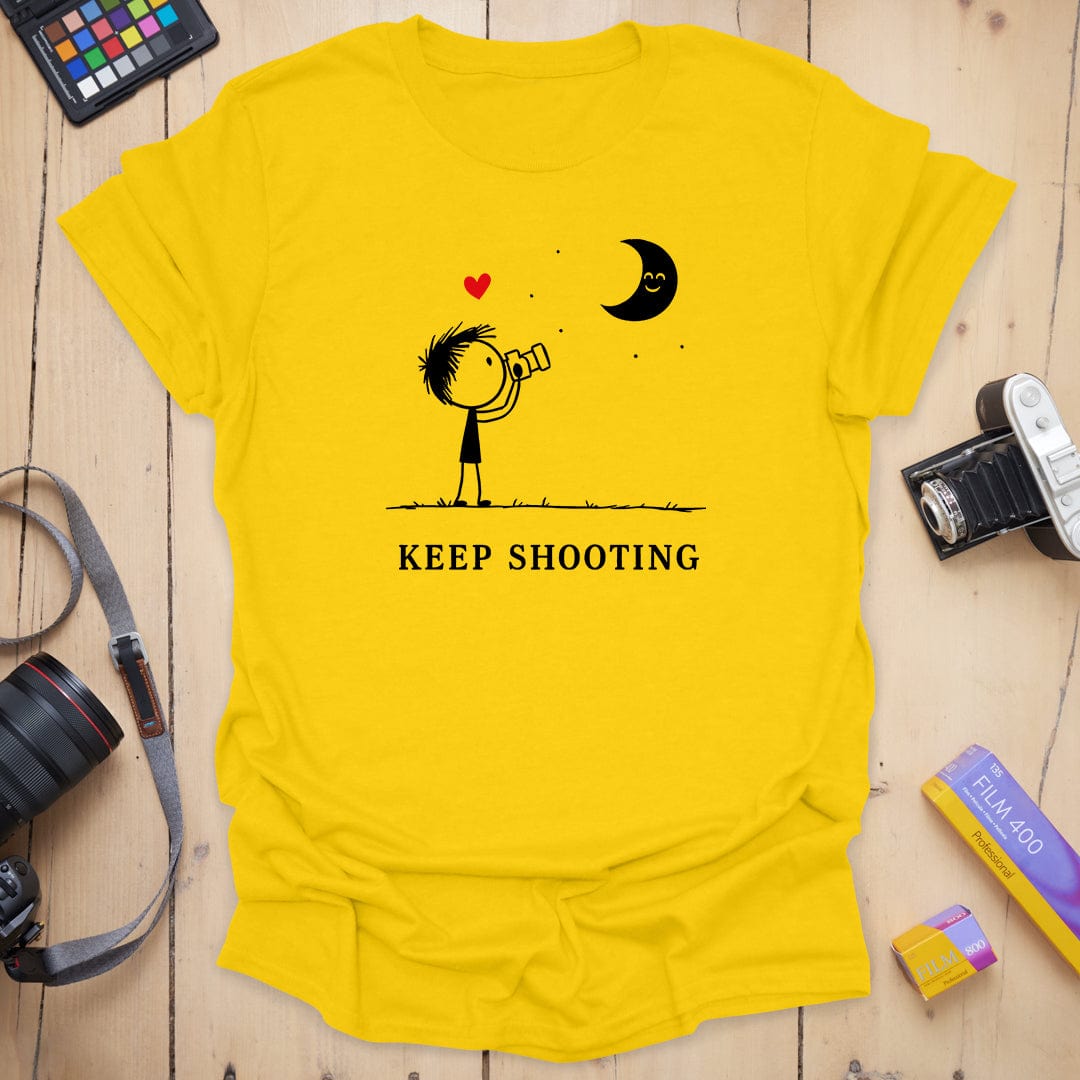 T-Shirt With Moonlight Photography Design