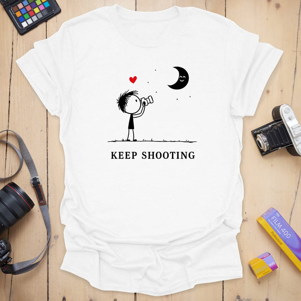 T-Shirt With Moonlight Photography Design