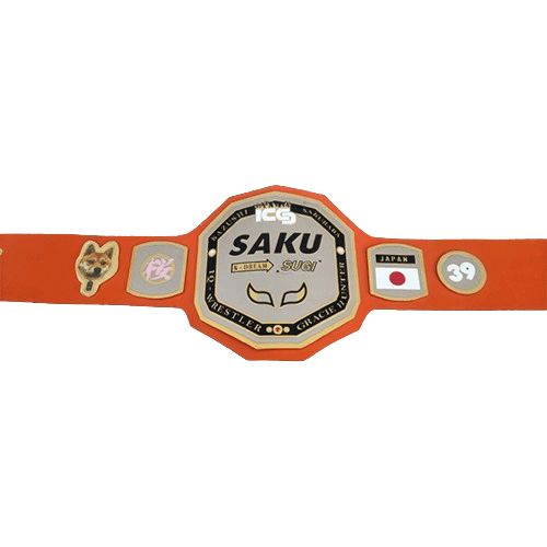 Kazushi Sakuraba Sugi IQ Wrestling Hunter Champion belt