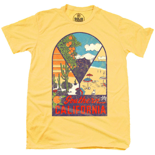 Men's Southern California Vintage Graphic T-Shirt | Cool CA Seasons Tee | Solid Threads