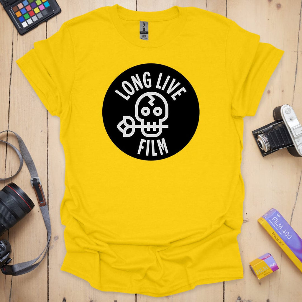 T-Shirt for Film Photography Lovers With Long Live Film Design