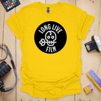 T-Shirt for Film Photography Lovers With Long Live Film Design