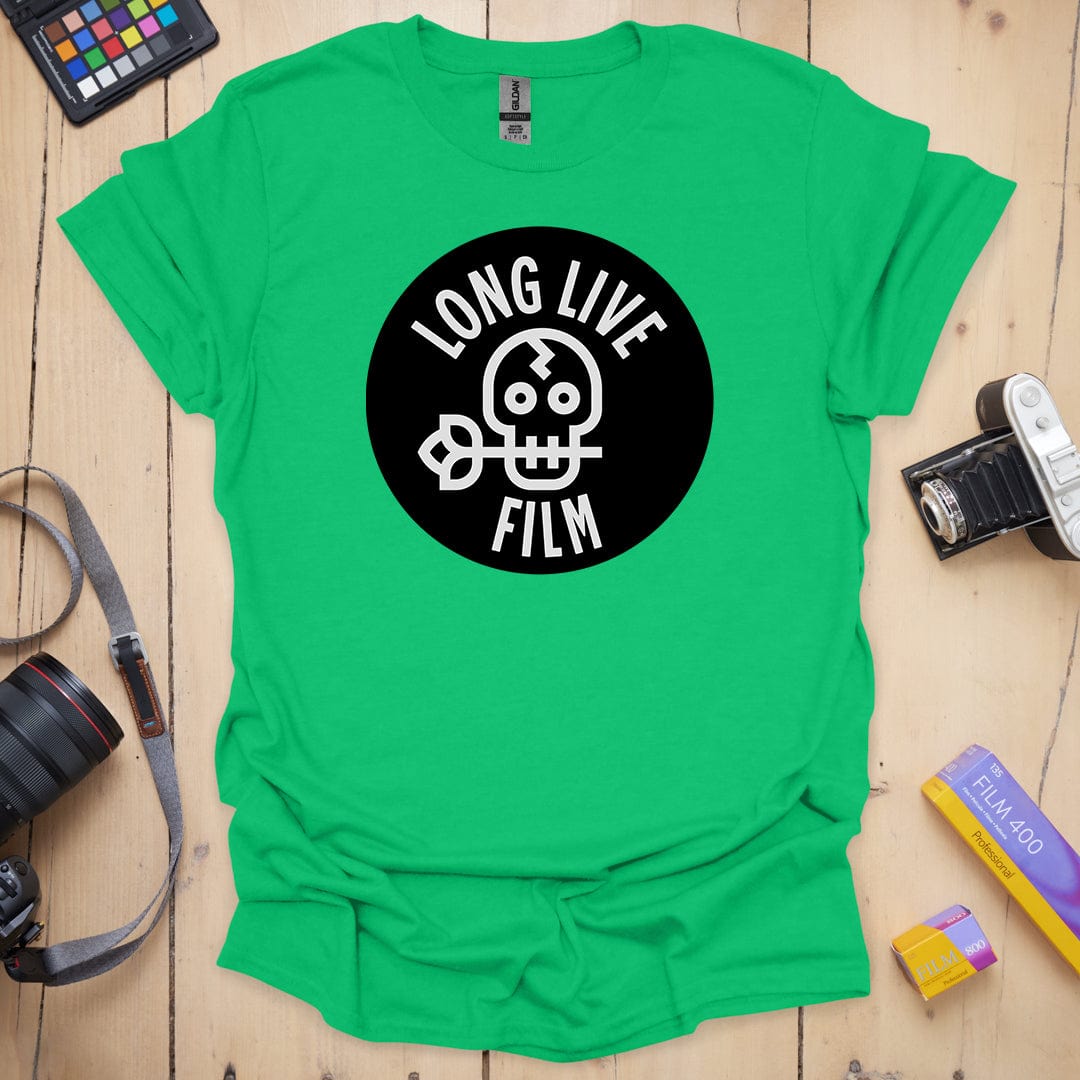 T-Shirt for Film Photography Lovers With Long Live Film Design
