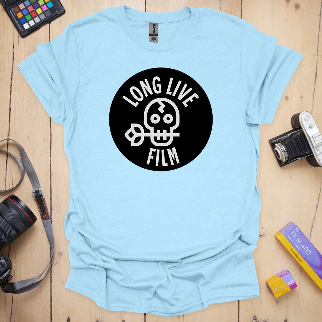 T-Shirt for Film Photography Lovers With Long Live Film Design