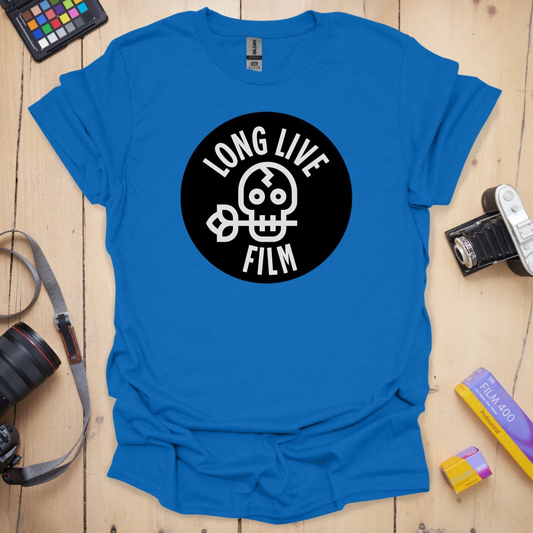 T-Shirt for Film Photography Lovers With Long Live Film Design