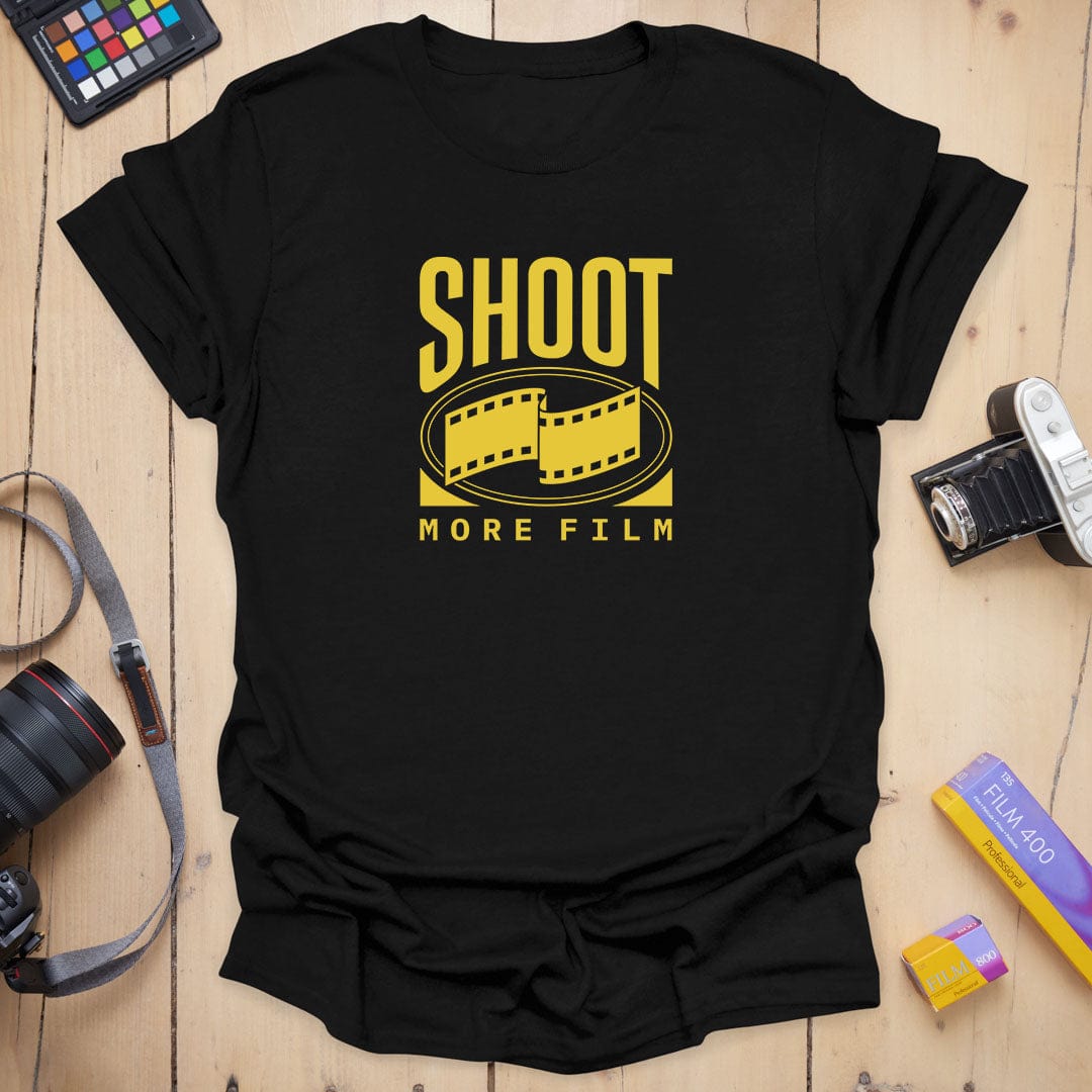 T-Shirt With Vintage Film Strip Photography Design