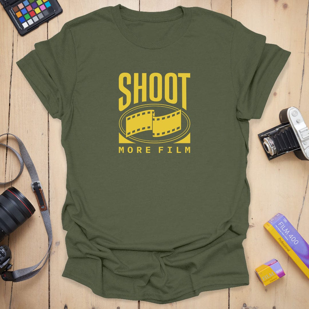 T-Shirt With Vintage Film Strip Photography Design