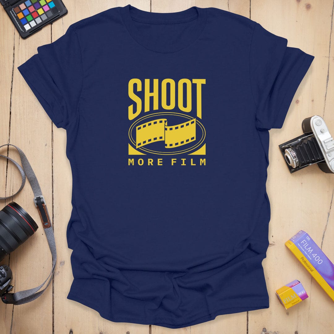 T-Shirt With Vintage Film Strip Photography Design