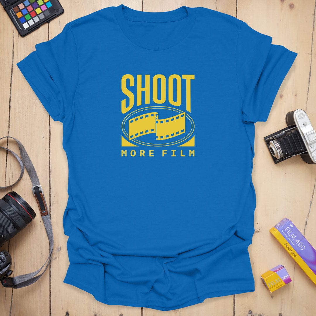T-Shirt With Vintage Film Strip Photography Design
