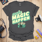 T-Shirt Make Magic Happen Camera Photography Design