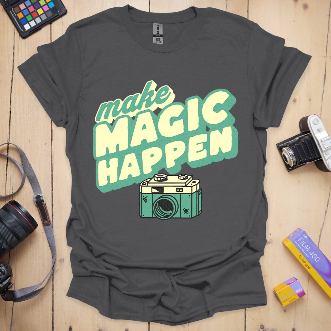 T-Shirt Make Magic Happen Camera Photography Design
