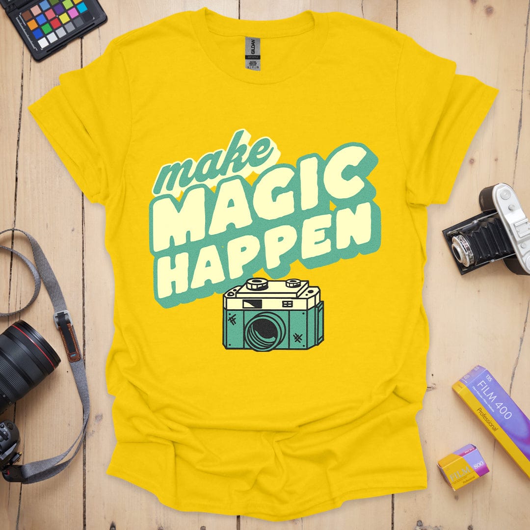 T-Shirt Make Magic Happen Camera Photography Design