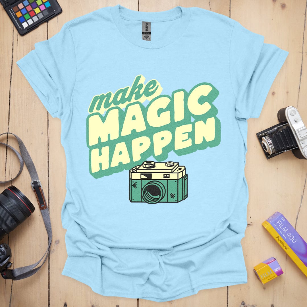 T-Shirt Make Magic Happen Camera Photography Design