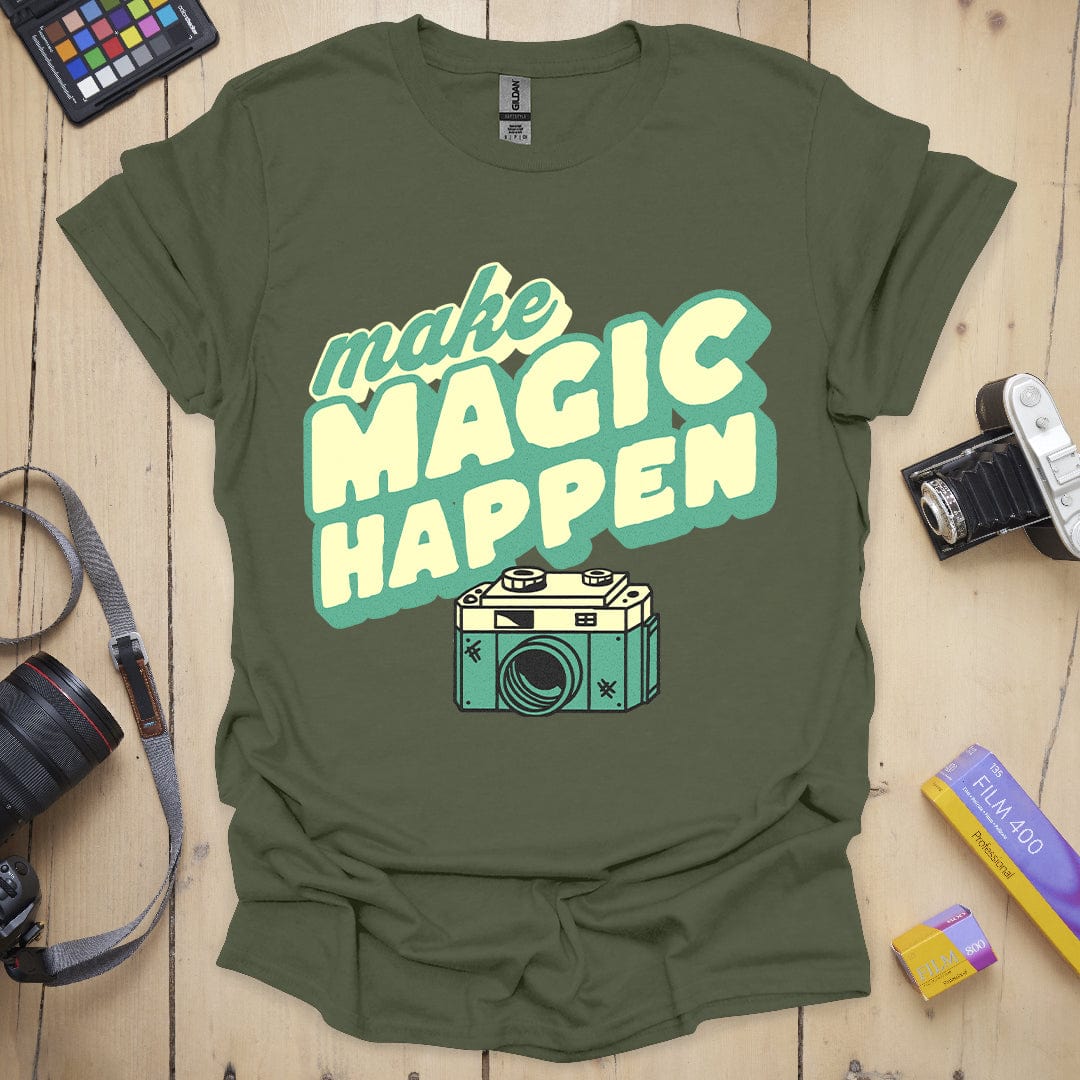 T-Shirt Make Magic Happen Camera Photography Design