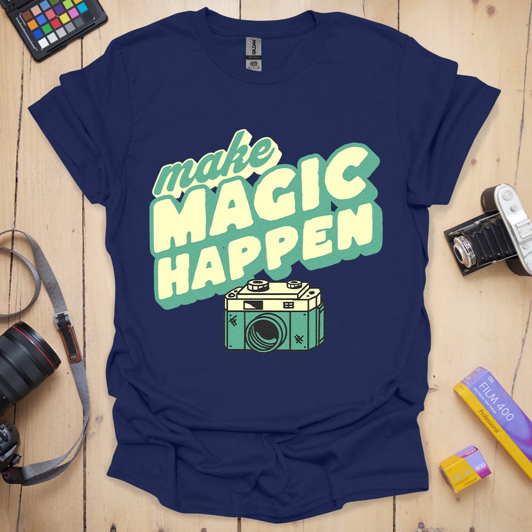 T-Shirt Make Magic Happen Camera Photography Design