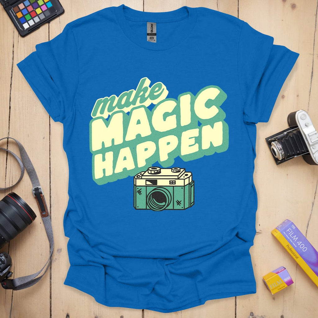 T-Shirt Make Magic Happen Camera Photography Design