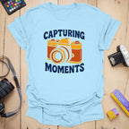 T-Shirt With Retro Photography Moments Graphic