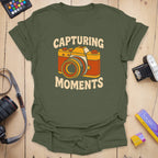 T-Shirt With Retro Photography Moments Graphic