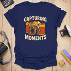 T-Shirt With Retro Photography Moments Graphic
