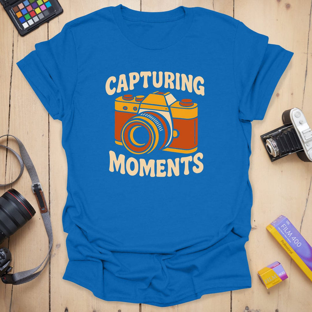 T-Shirt With Retro Photography Moments Graphic
