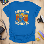 T-Shirt With Retro Photography Moments Graphic