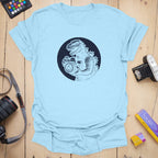 T-Shirt With Kaiju Photographer Vintage Camera Graphic