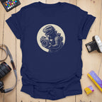 T-Shirt With Kaiju Photographer Vintage Camera Graphic