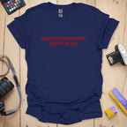 T-Shirt With Make Photography Red Text Design
