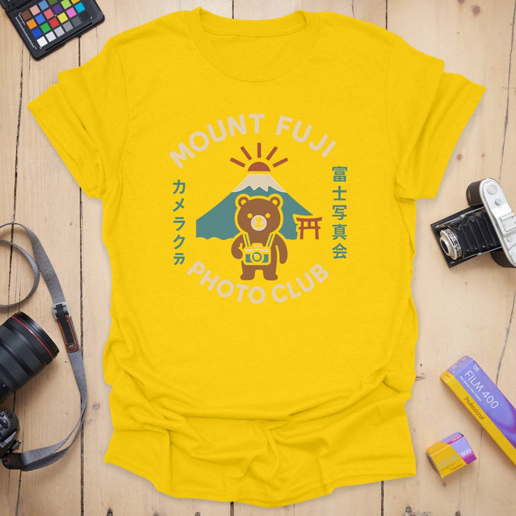 T-Shirt With Mt. Fuji Bear Photography Club Graphic