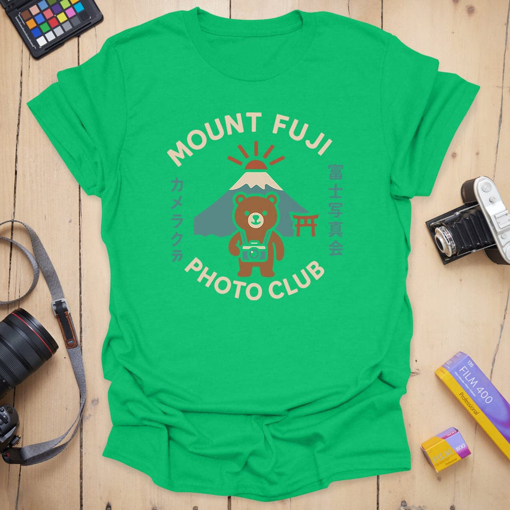 T-Shirt With Mt. Fuji Bear Photography Club Graphic