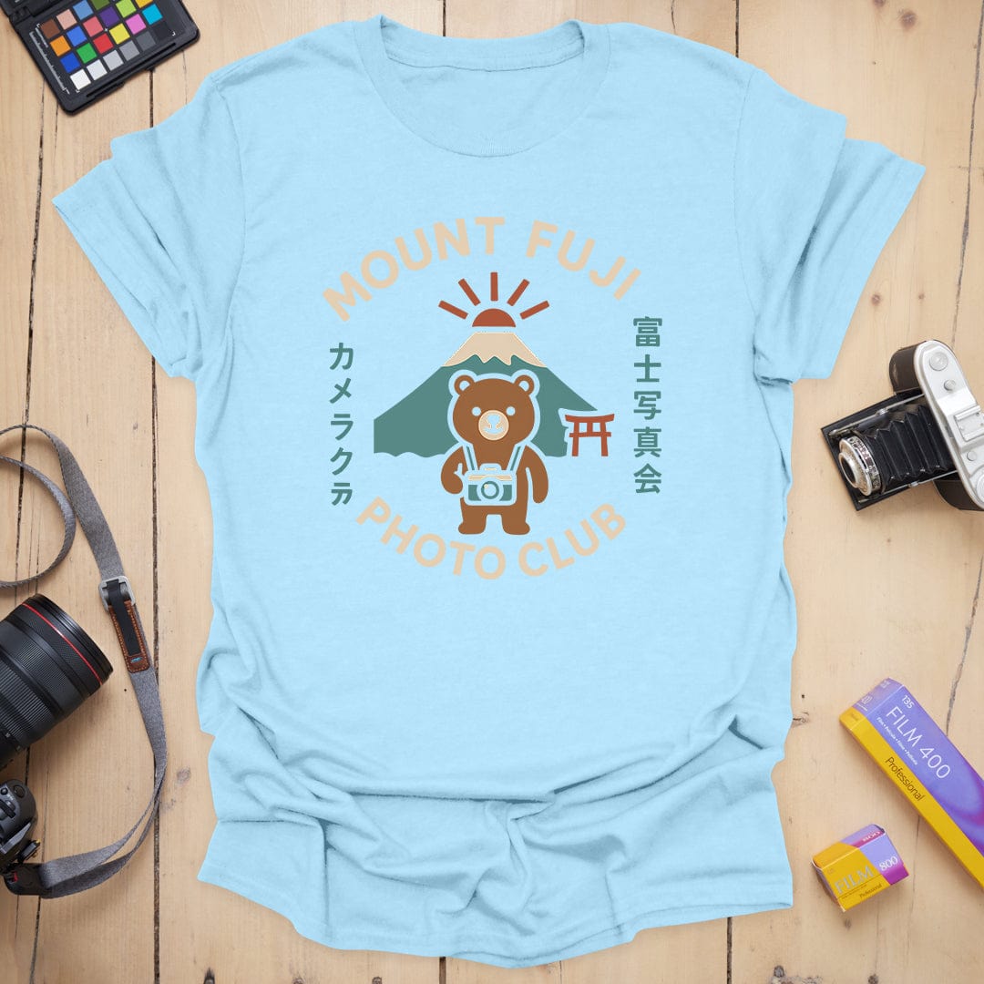 T-Shirt With Mt. Fuji Bear Photography Club Graphic