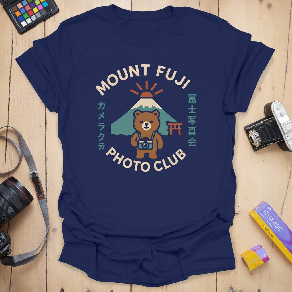 T-Shirt With Mt. Fuji Bear Photography Club Graphic