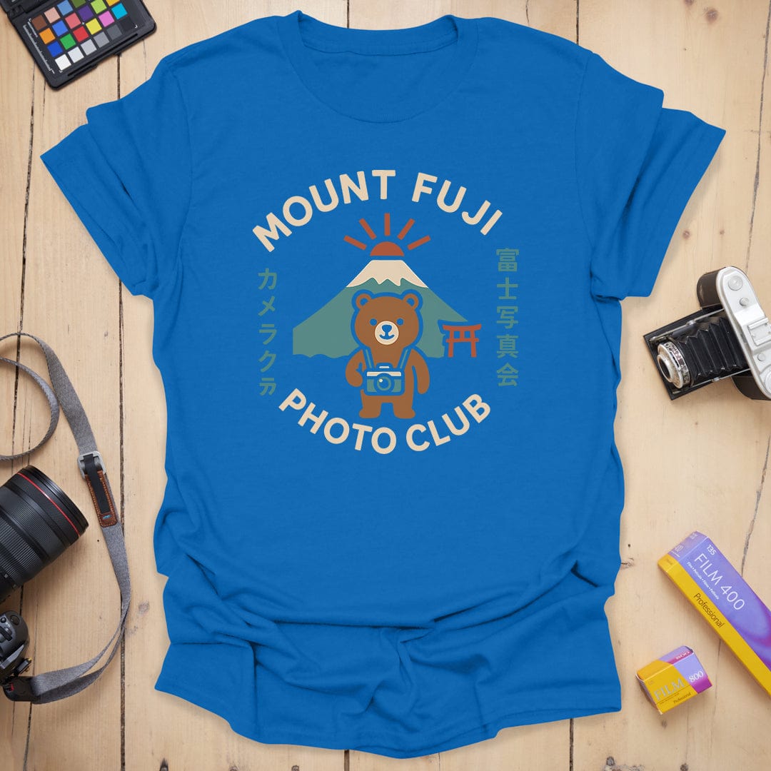 T-Shirt With Mt. Fuji Bear Photography Club Graphic