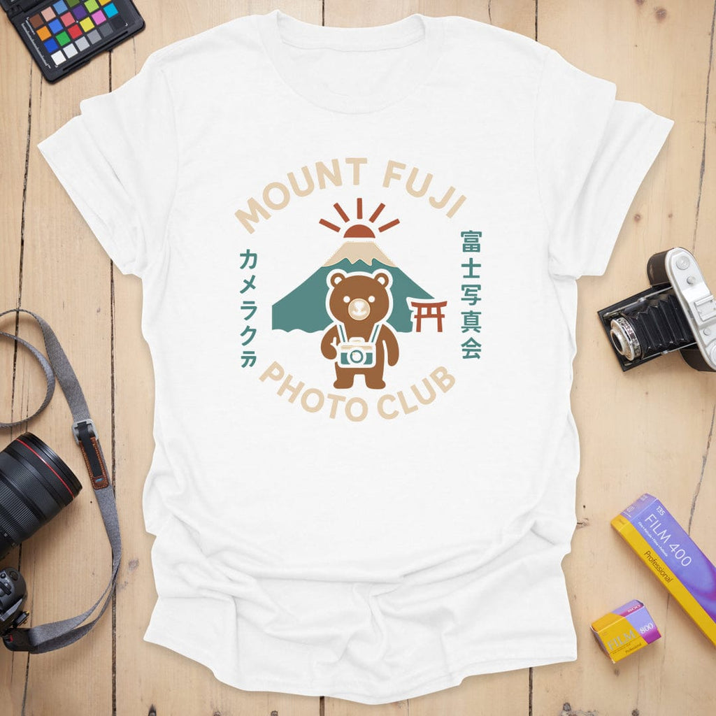 T-Shirt With Mt. Fuji Bear Photography Club Graphic