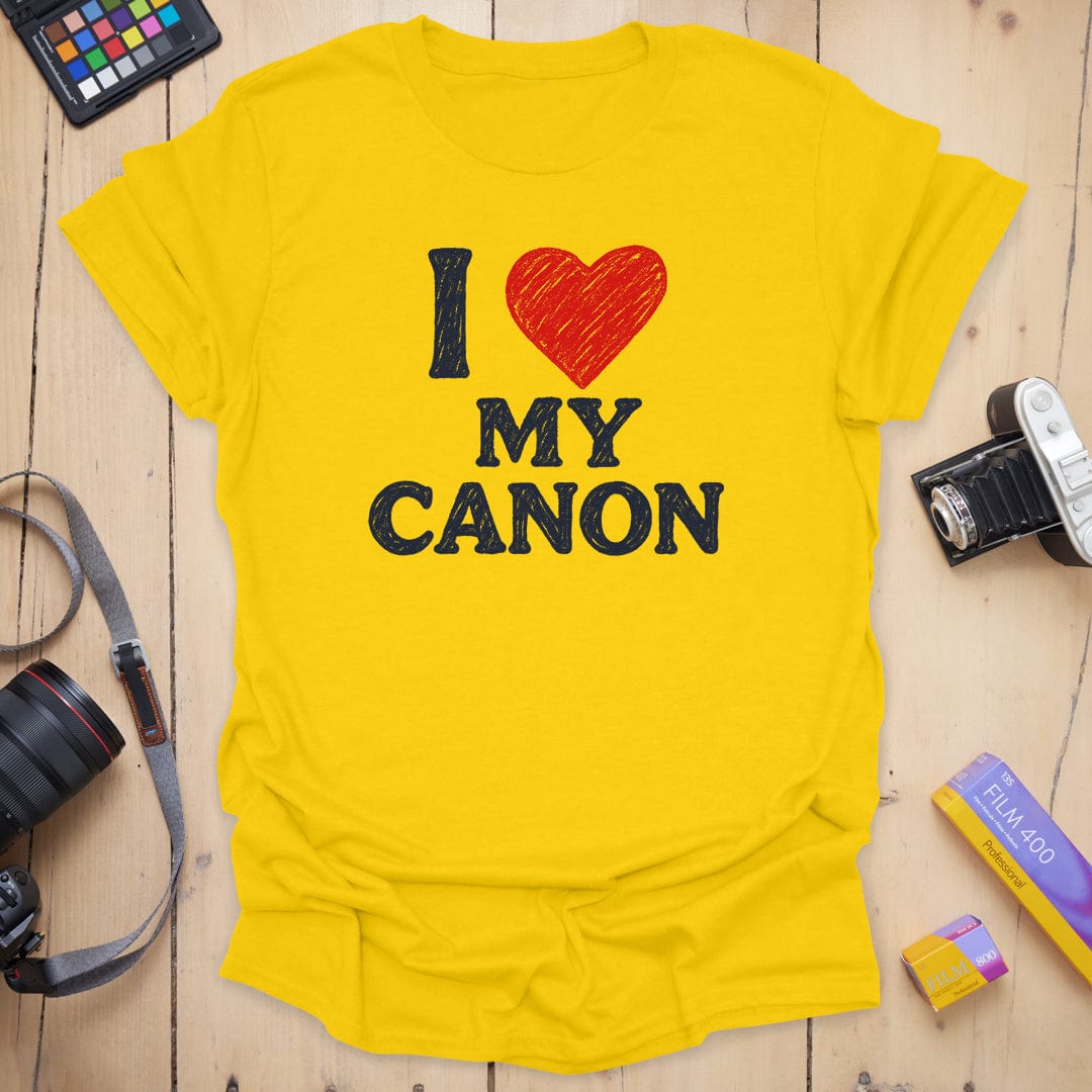 Canon T-Shirt With Distressed My Canon Print