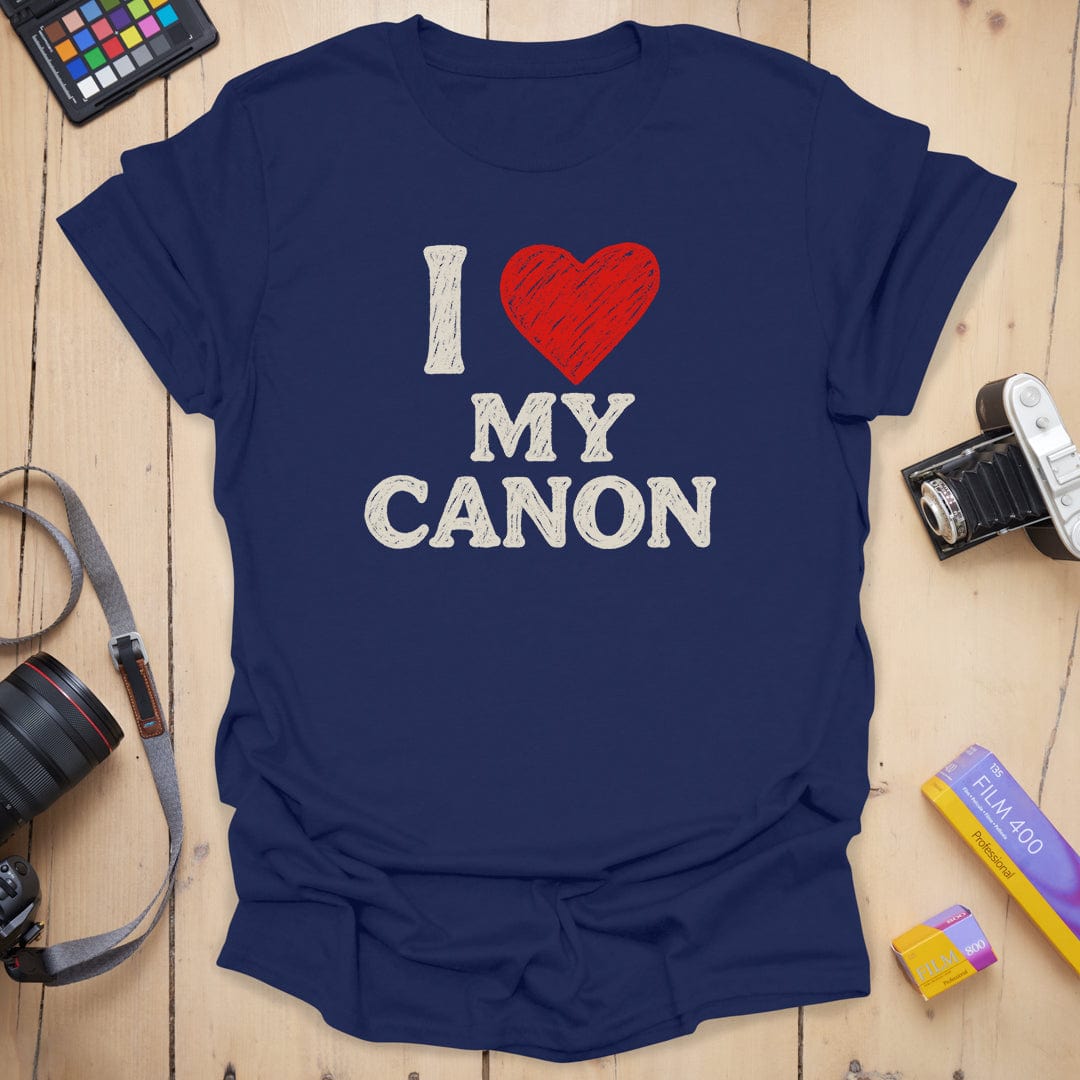 Canon T-Shirt With Distressed My Canon Print